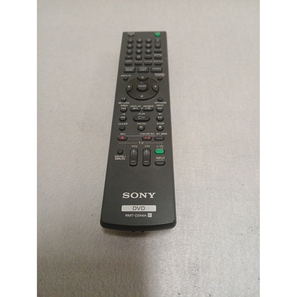 Sony RMT-D244A OEM Original Equipment DVD Recorder Remote Control